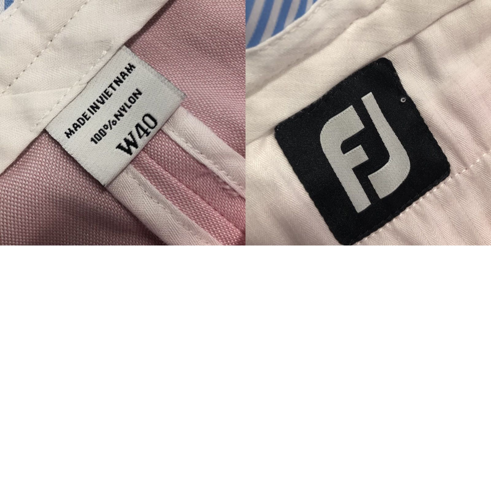 Footjoy FootJoy Shorts Men 40 Pink Chino Button Belt Loops 11in Knit Breathable Pockets Regular URL? Size US 40 / EU 56 - 8 Thumbnail