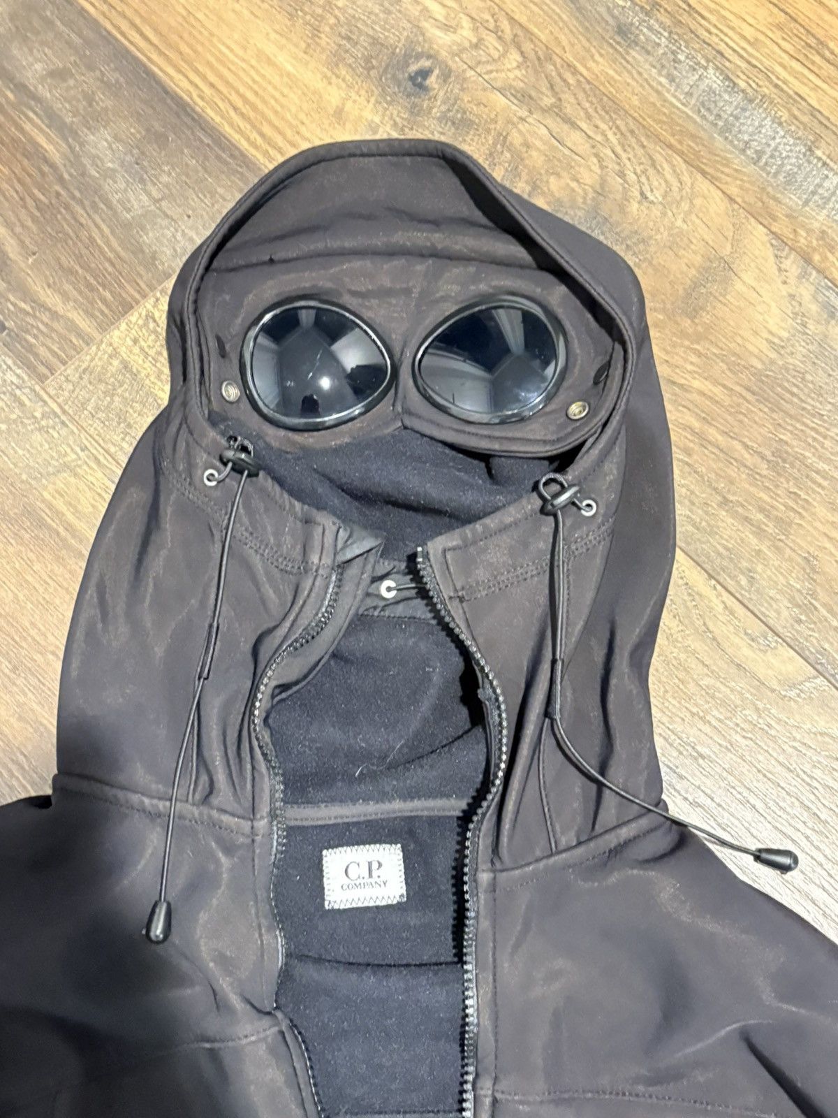 C.P. Company Goggle Hoodie Black Menswear