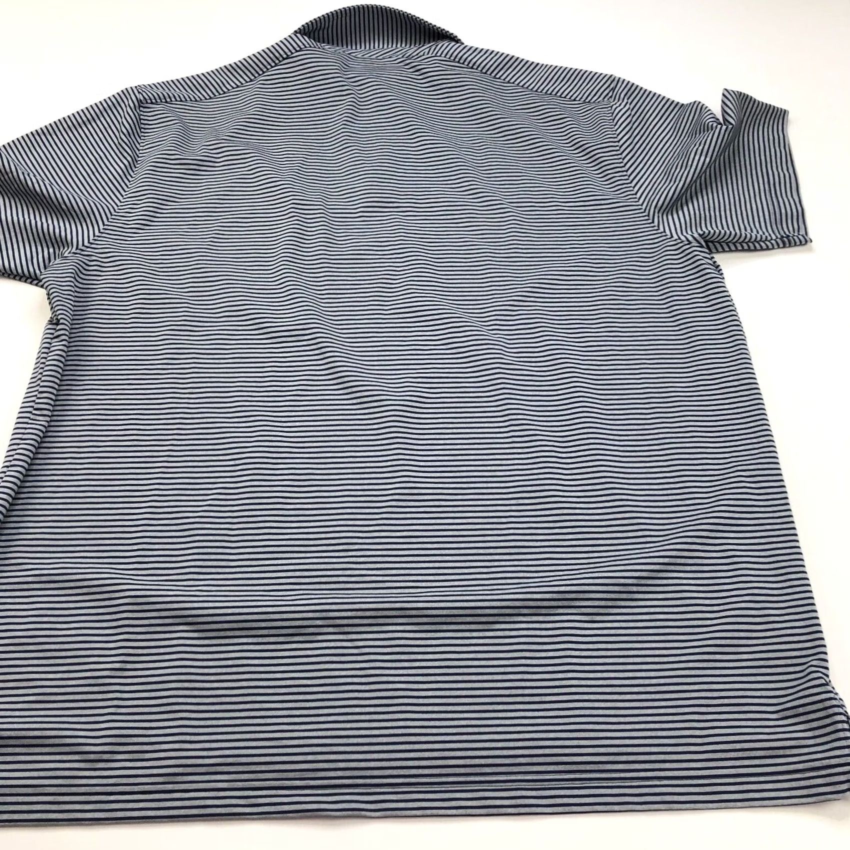 Under Armour VINTAGE? Under Armour XL LOGO Polo Shirt - Striped HeatGear Golf Button Polo Shirt Men XL Blue Size US XL / EU 56 / 4 - 5 Thumbnail