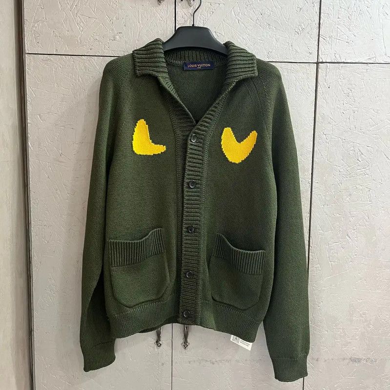 Louis Vuitton Louis Vuitton Green Cashmere Knit Sweater 0089 Size XL / US 12-14 / IT 48-50 - 1 Thumbnail