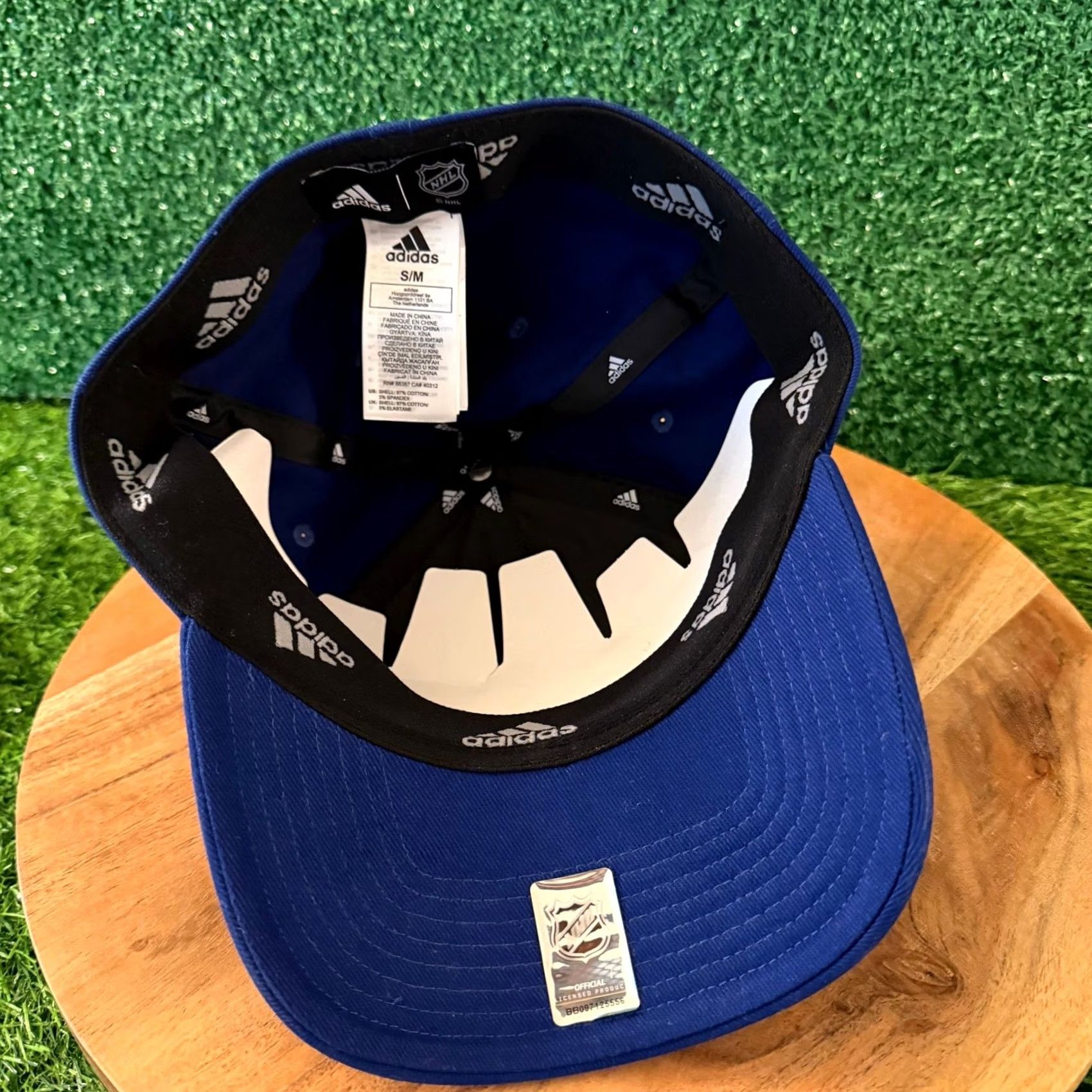 Adidas Adidas Slouch Hat Cap Mens Small Medium Blue Stretch NWT NHL Toronto Maple Leafs Baseball Cap Slouch Stretch Mens Size ONE SIZE - 6 Thumbnail