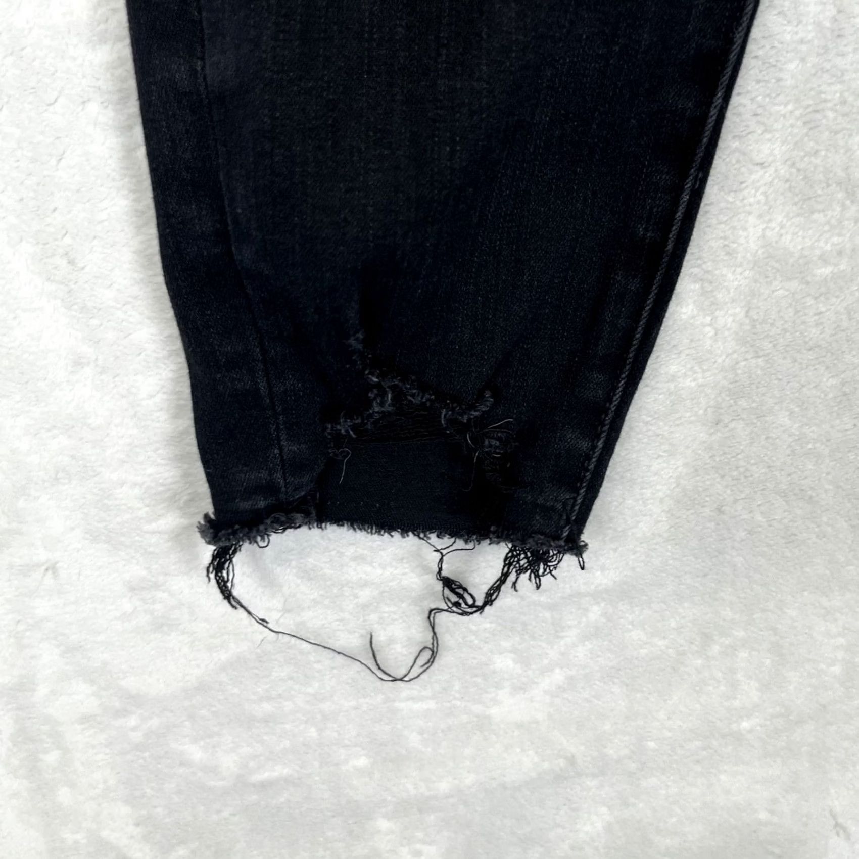 American Eagle Outfitters American Eagle Outfitters Hi-Rise Jegging Black Jeans Women 14 Regular Stretch Distress Denim 28.5in Inseam 5-Pocket Size 36" / US 14 / IT 50 - 2 Thumbnail