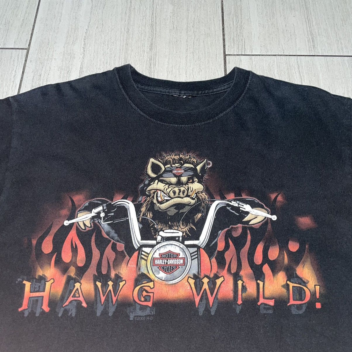 Harley Davidson × Vintage Harley Davidson HAWG wild New Orleans Vintage T-shirt Size US M / EU 48-50 / 2 - 2 Thumbnail