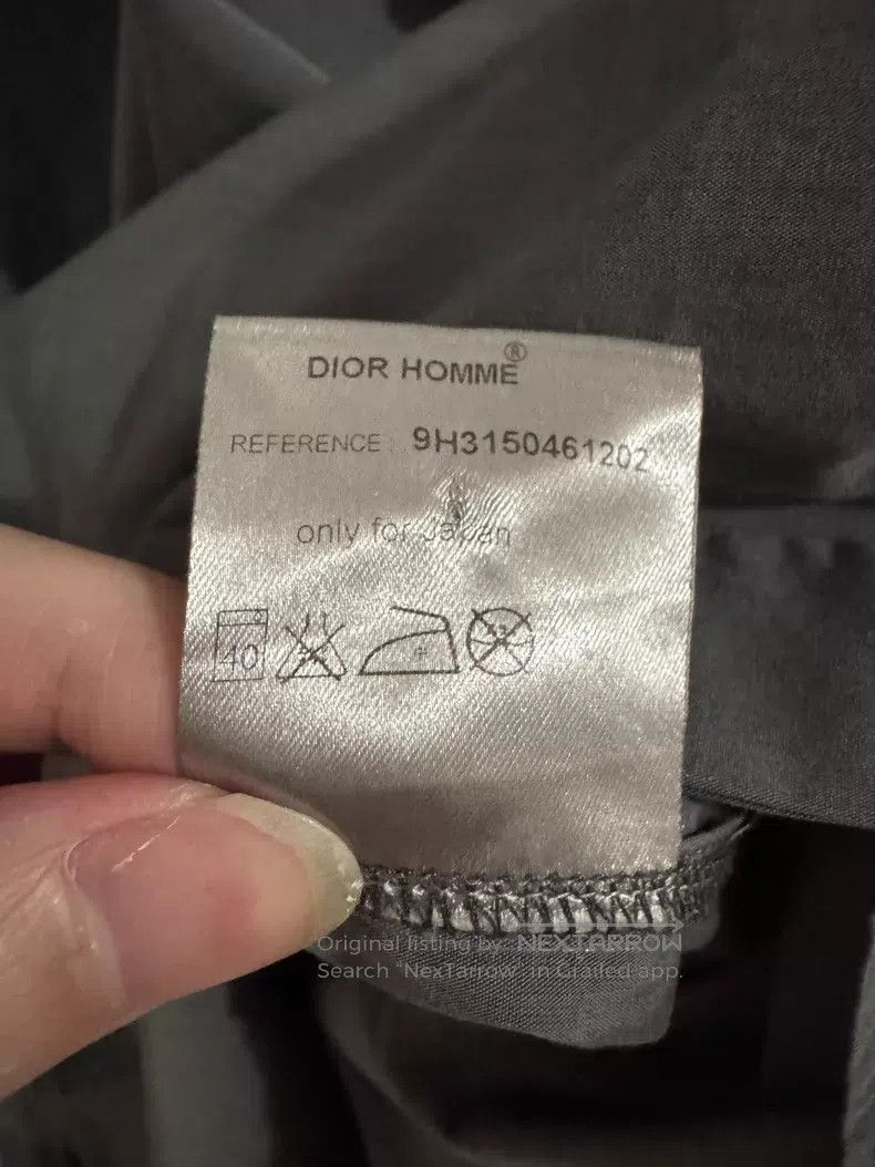 Dior Dior Size 40 Foggy Grey Cotton Poplin Little Bee Shirt i Size US XL / EU 56 / 4 - 9 Thumbnail