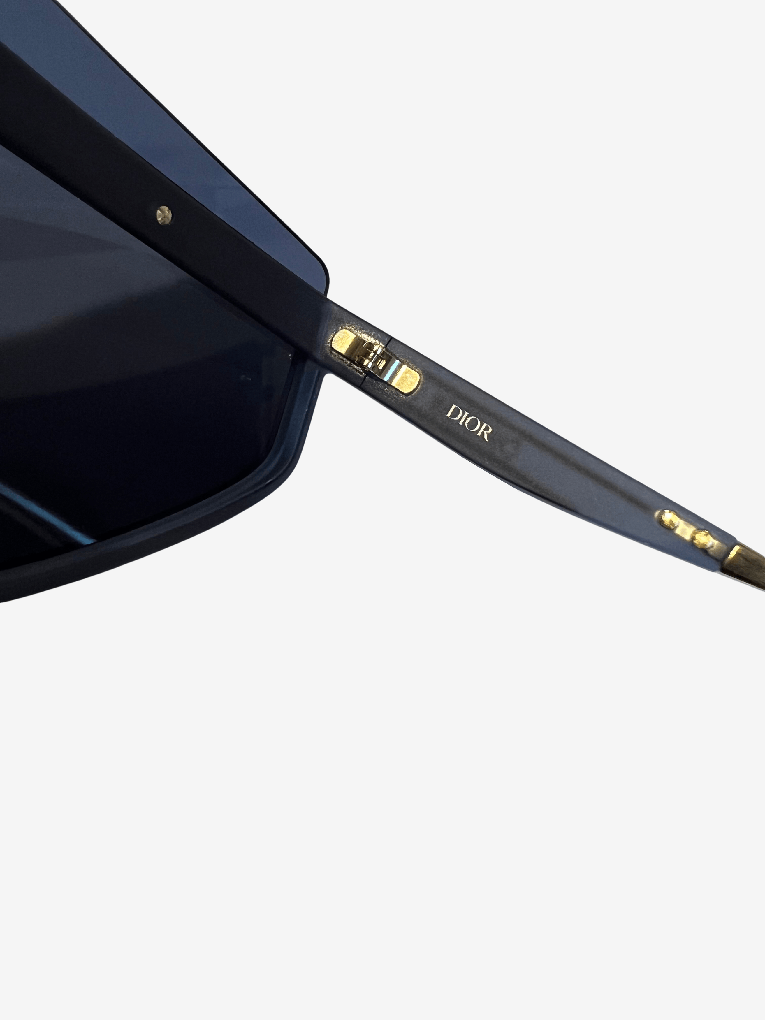 Dior $768 Christian Dior Blue Visor Sunglasses Size ONE SIZE - 3 Thumbnail