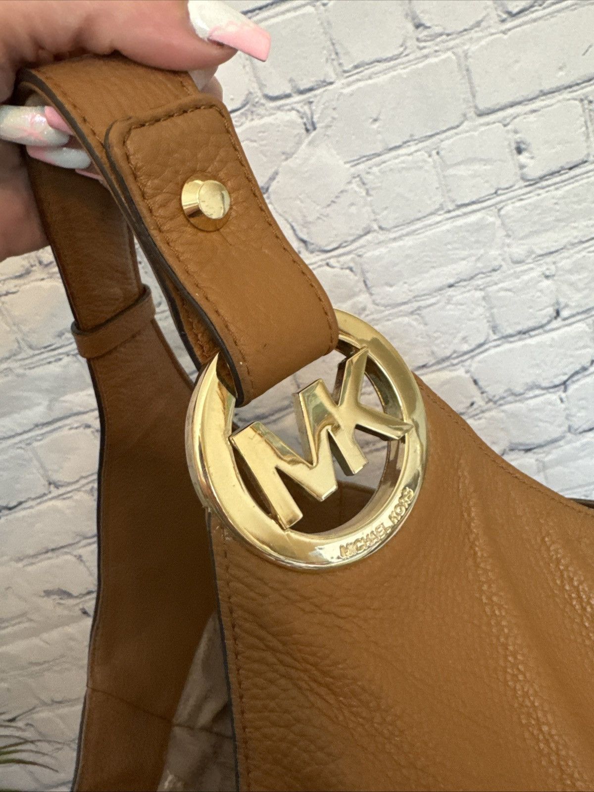 Michael Kors Michael Kors brown pebbled shoulder bag Size ONE SIZE - 3 Thumbnail