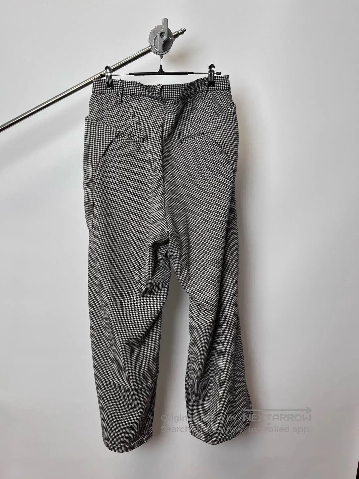 Sulvam Multi Checkered Casual Wide-Leg Pants Size 32. Size US 32 / EU 48 - 5 Thumbnail