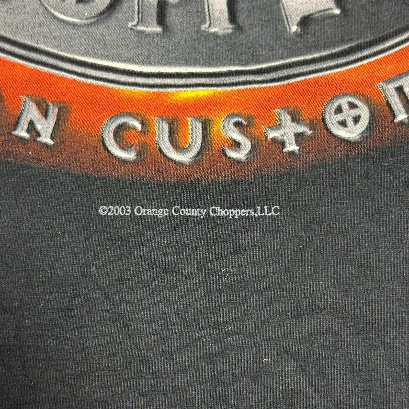 Harley Davidson × Vintage Y2K 2003 Orange County Choppers Long Sleeve Biker Tee Size US M / EU 48-50 / 2 - 5 Thumbnail
