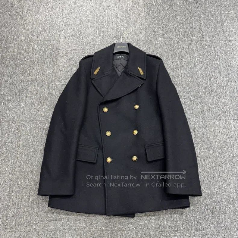 Gucci Gucci Black wool double-breasted jacket Size US M / EU 48-50 / 2 - 1 Thumbnail