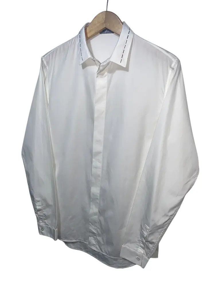 Dior FW17 Dior embroidery metal collar hidden button shirt Size US M / EU 48-50 / 2 - 2 Thumbnail