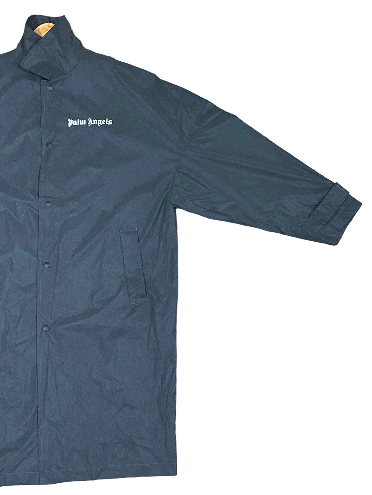 Palm Angels Rare Big Logo PALM ANGELS Long Jacket Button Shiny (M) Size US M / EU 48-50 / 2 - 7 Thumbnail