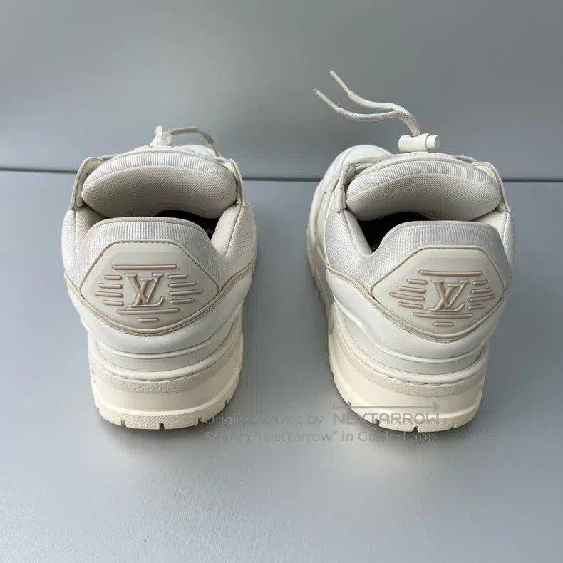 Louis Vuitton Louis Vuitton Trainer Maxi New White Fat Ding shoes Size US 8 / EU 41 - 7 Thumbnail