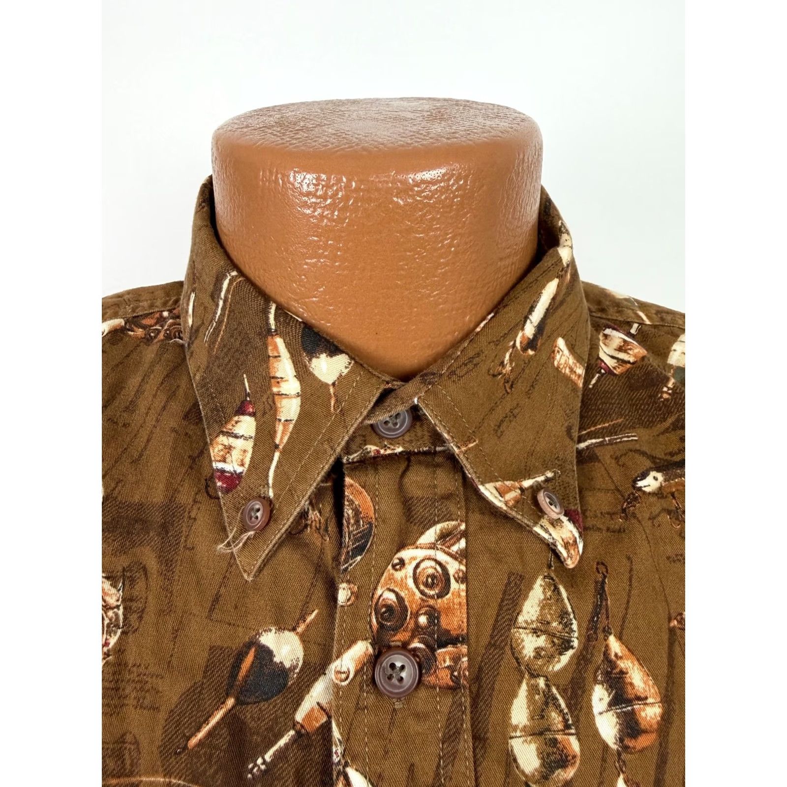 Vintage VINTAGE Magellan Fishing Shirt Men Medium Cotton Button-Down Twill Graphic Print Casual Outdoors Size US M / EU 48-50 / 2 - 4 Thumbnail