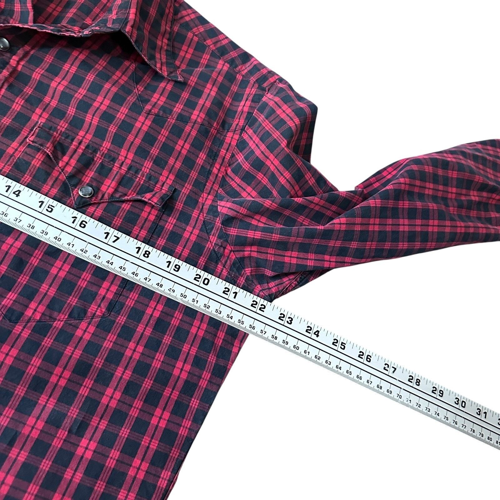 Polo Ralph Lauren Polo Ralph Lauren Western Shirt Men's Medium Red Black Plaid Size US M / EU 48-50 / 2 - 8 Thumbnail