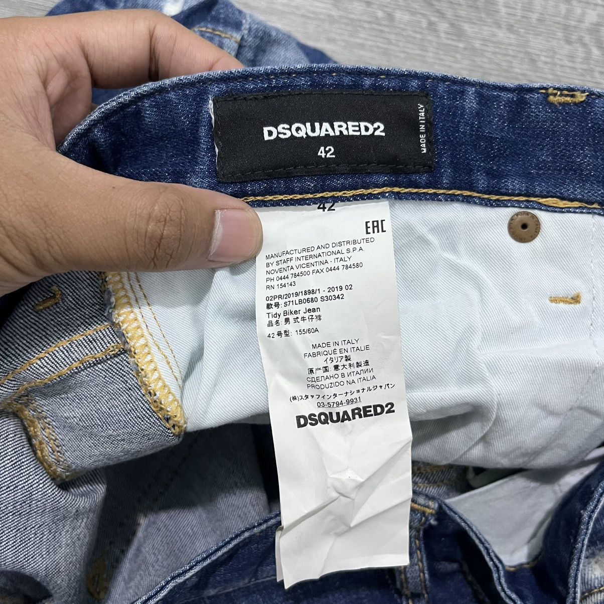 Dsquared2 VINTAGE Dsquared2 Distressed Ripped Denim Pant Stretch Size US 31 - 11 Thumbnail