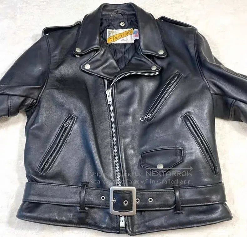 Schott Schott Leather coat Size US XXS / EU 40 - 3 Thumbnail