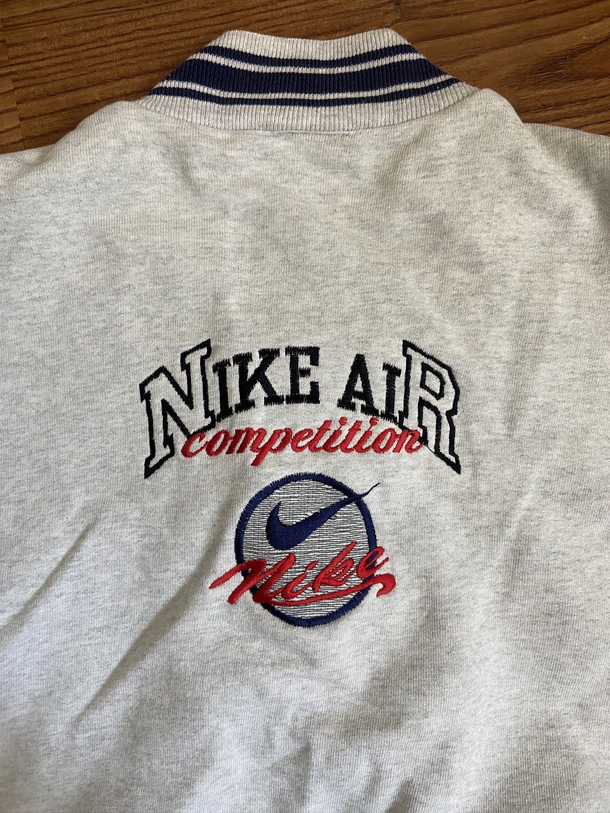 Vintage Vintage Nike Varsity Bomber Jacket Size US L / EU 52-54 / 3 - 3 Thumbnail