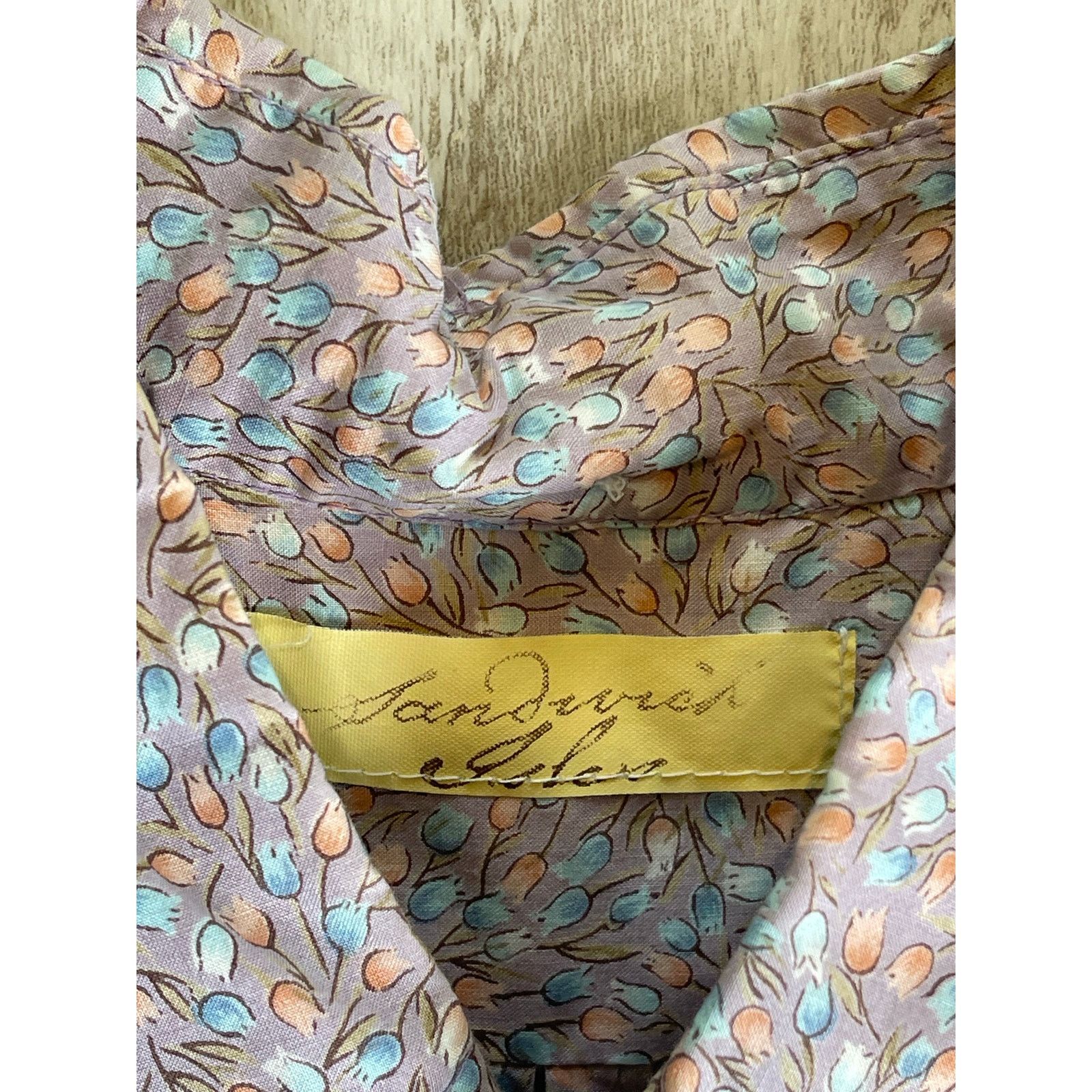Vintage Sandwich Isles 1960s Mod Tiki Floral Cotton Pullover L Size US L / EU 52-54 / 3 - 6 Thumbnail