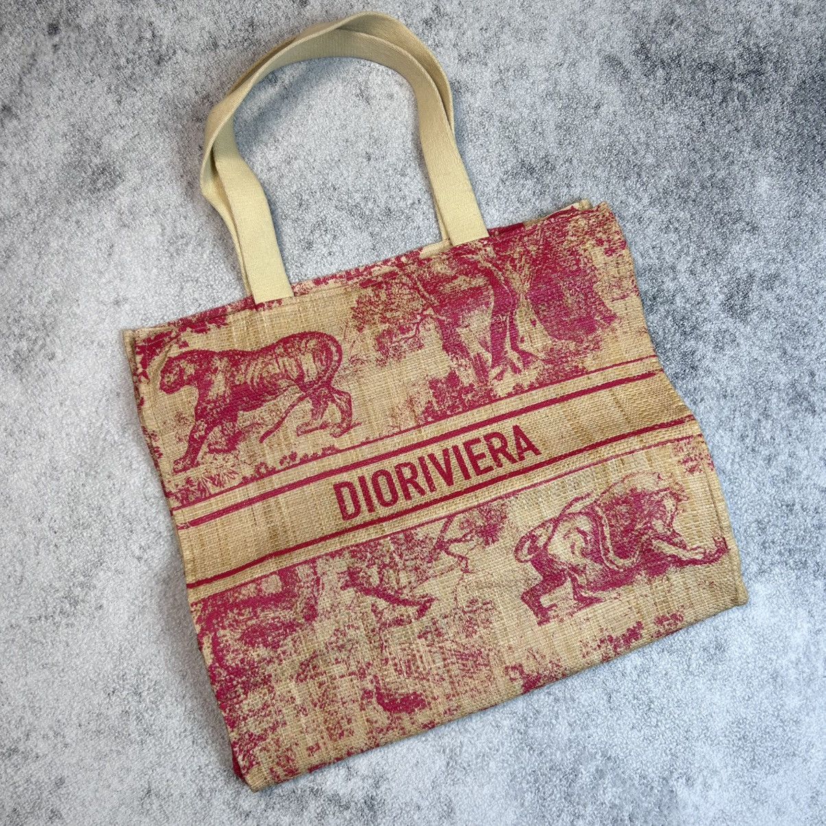 Christian Dior Monsieur Christian Dior Exclusive GWP Dioriviera straw tote bag Size ONE SIZE - 6 Thumbnail