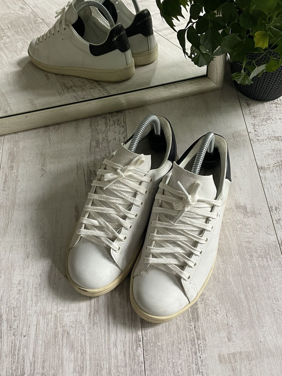 Isabel Marant × Isabel Marant Etoile Isabel Marant Etoile White Leather Sneakers Size US 7 / IT 37 - 4 Thumbnail