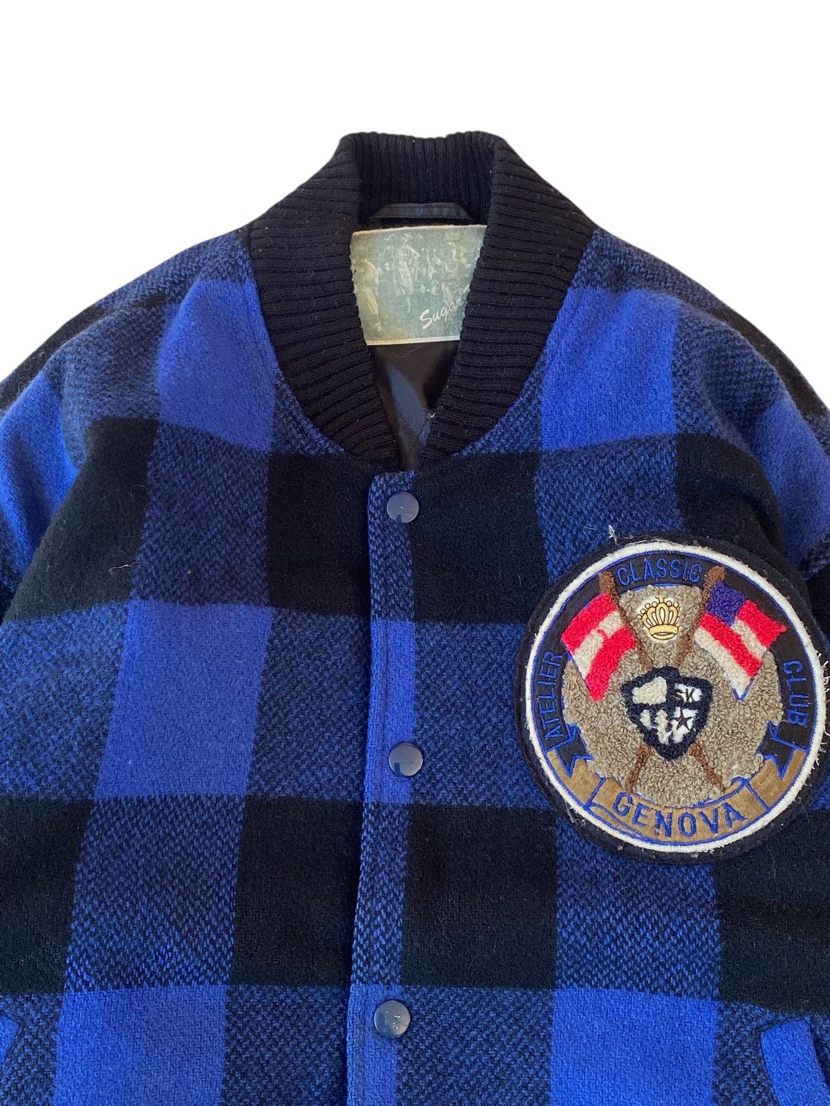 Vintage Vtg Sugar Kids Wool Varsity Jacket Size US L / EU 52-54 / 3 - 4 Thumbnail