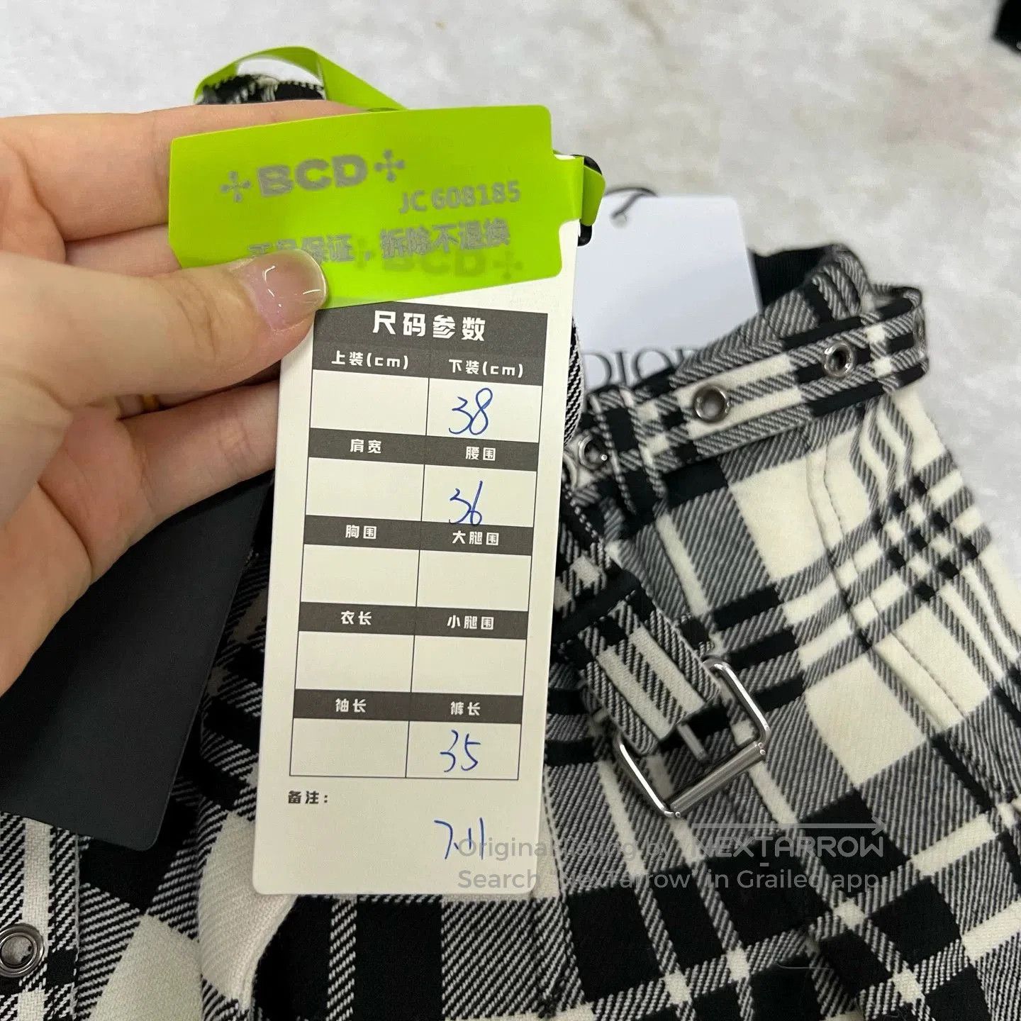 Dior Dior Plaid Mini Skirt. Size 37" - 6 Thumbnail