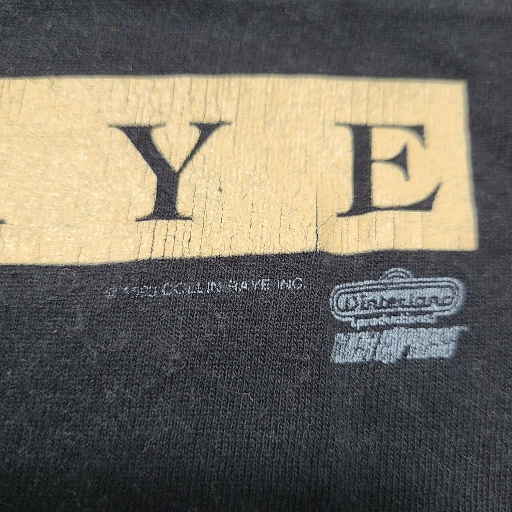 Hanes VINTAGE Collin Raye T-Shirt Men's XL Concert 90s Promo Black Short Sleeve Crew Neck Graphic Print Double-Sided Men Size US XL / EU 56 / 4 - 5 Thumbnail