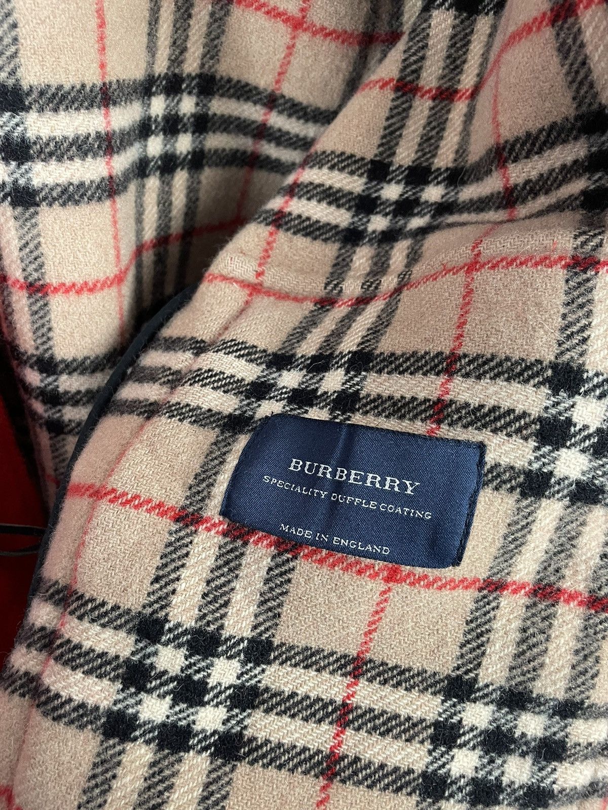 Burberry × Designer × Vintage Burberry Red Duffle coat wool fashion vintage 90s Size L / US 10 / IT 46 - 3 Thumbnail