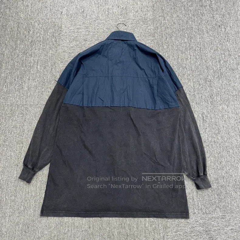 Balenciaga Balenciaga Shirt Collar Stitching Distressed Long Sleeve Size US S / EU 44-46 / 1 - 6 Thumbnail