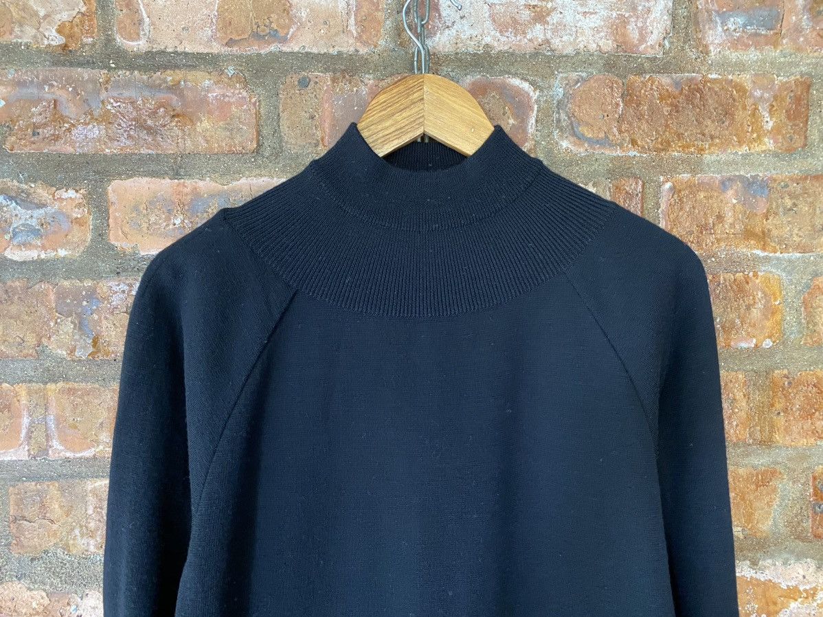 Yves Saint Laurent 1990s High neck bush pocket super black wool Size M / US 6-8 / IT 42-44 - 3 Thumbnail