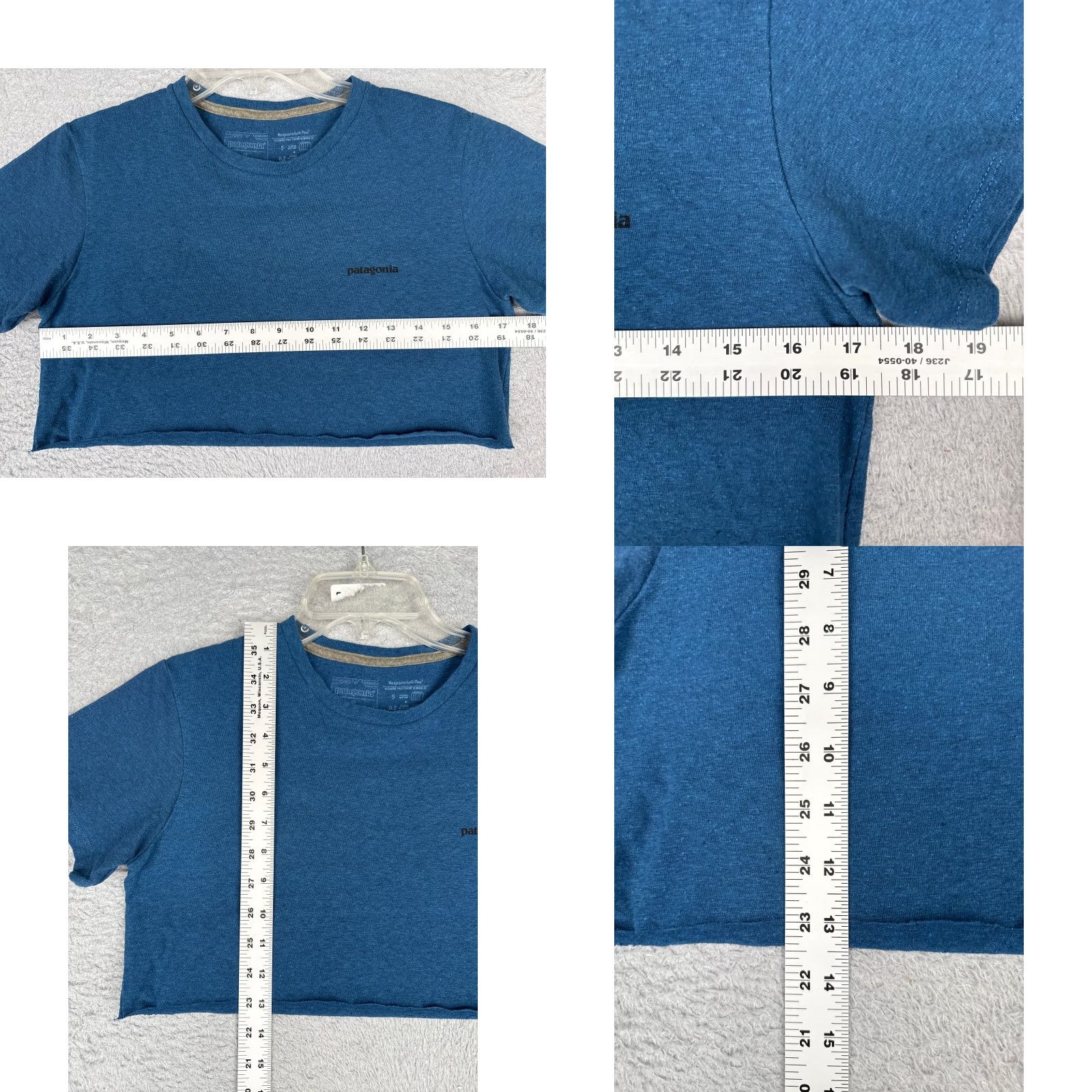 Patagonia Patagonia Shirt Men Adult Small Blue Short Sleeve Crew Cotton Polyester Blend Distressed Logo T-Shirt Outdoor All Seasons Breathing Size US S / EU 44-46 / 1 - 8 Thumbnail