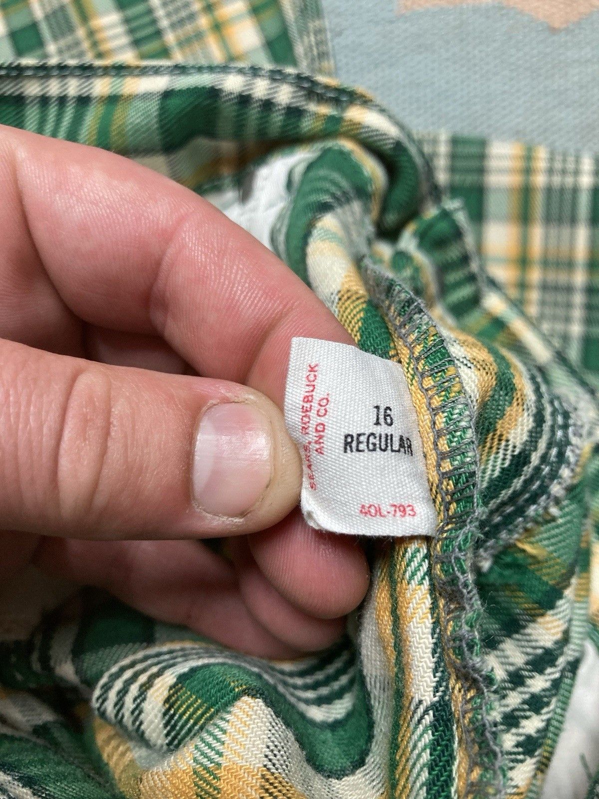 Sears × Vintage 1970s sears flare pants toughskins plaid wide hippie16 27x27 Size 27" / US 4 / IT 40 - 5 Thumbnail