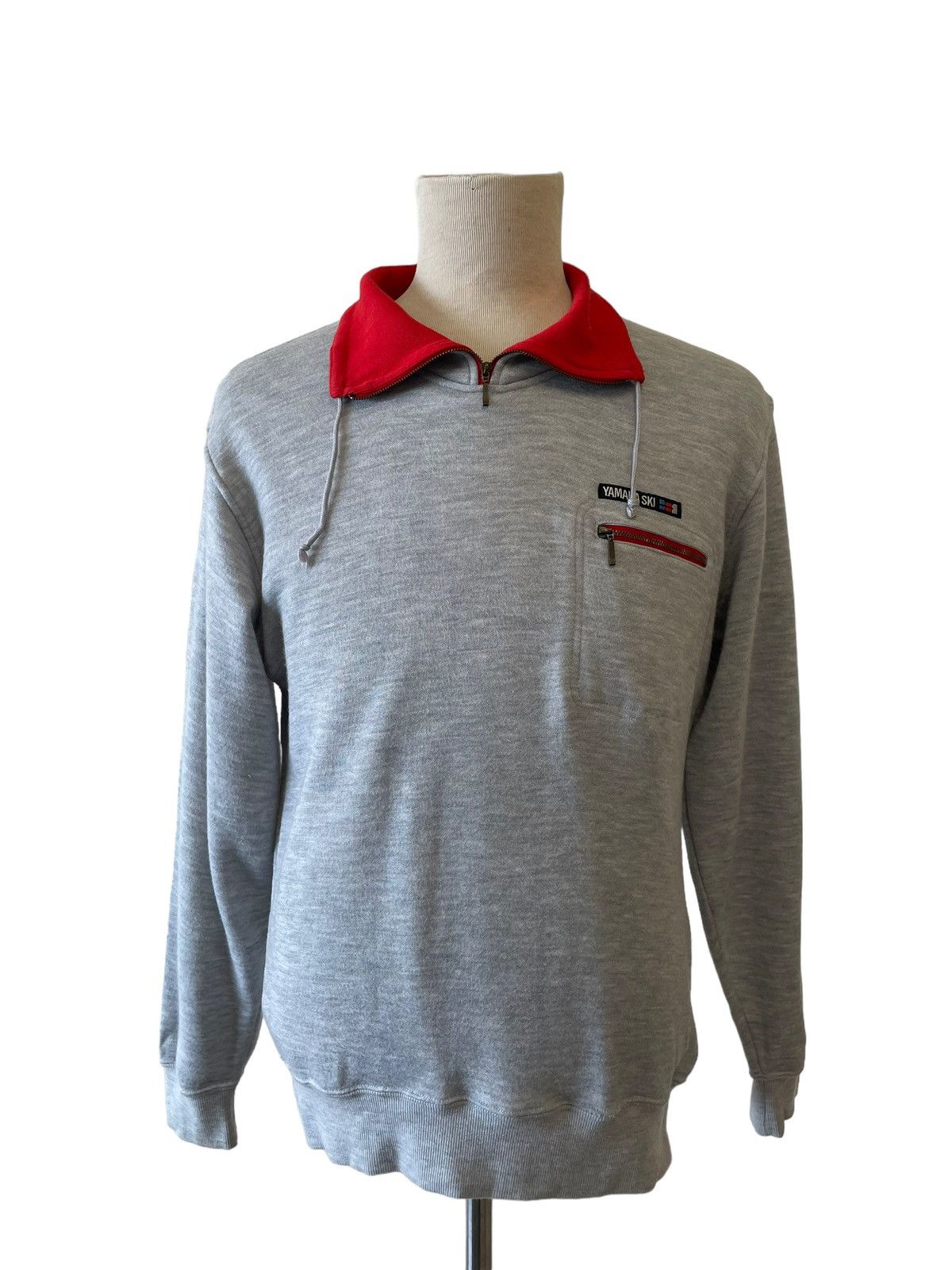 image of Sports Specialties x Yamaha Vintage Tamaha Half Zipper Sweatshirts in Grey, Men's (Size Medium)