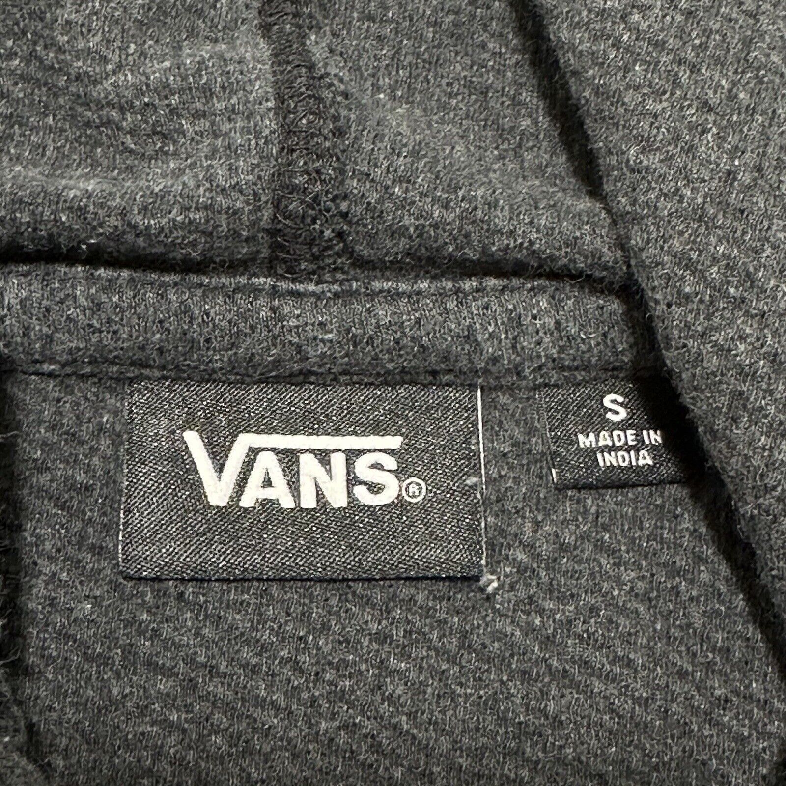 Vans Vans Small Pullover Hoodie Dark Gray Sweatshirt Waffle Knit Size US S / EU 44-46 / 1 - 3 Thumbnail