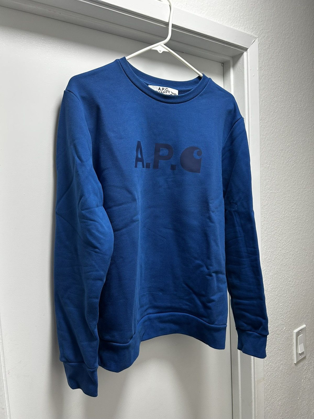 A.P.C. X Carhartt Blue Crewneck