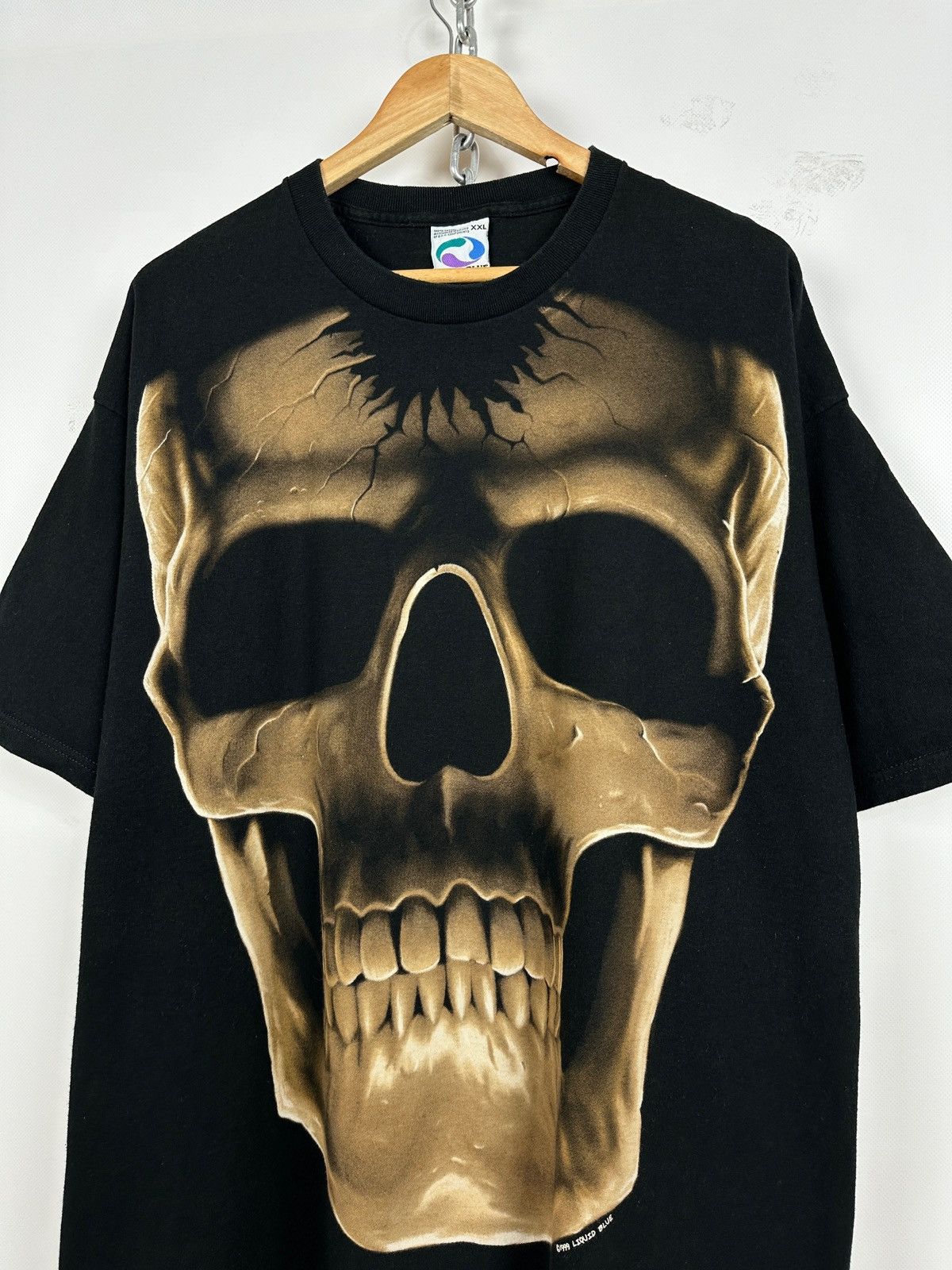 Liquid Blue 1999 Vintage Liquid Blue Skull All Over Print T-Shirt Size US XXL / EU 58 / 5 - 4 Thumbnail