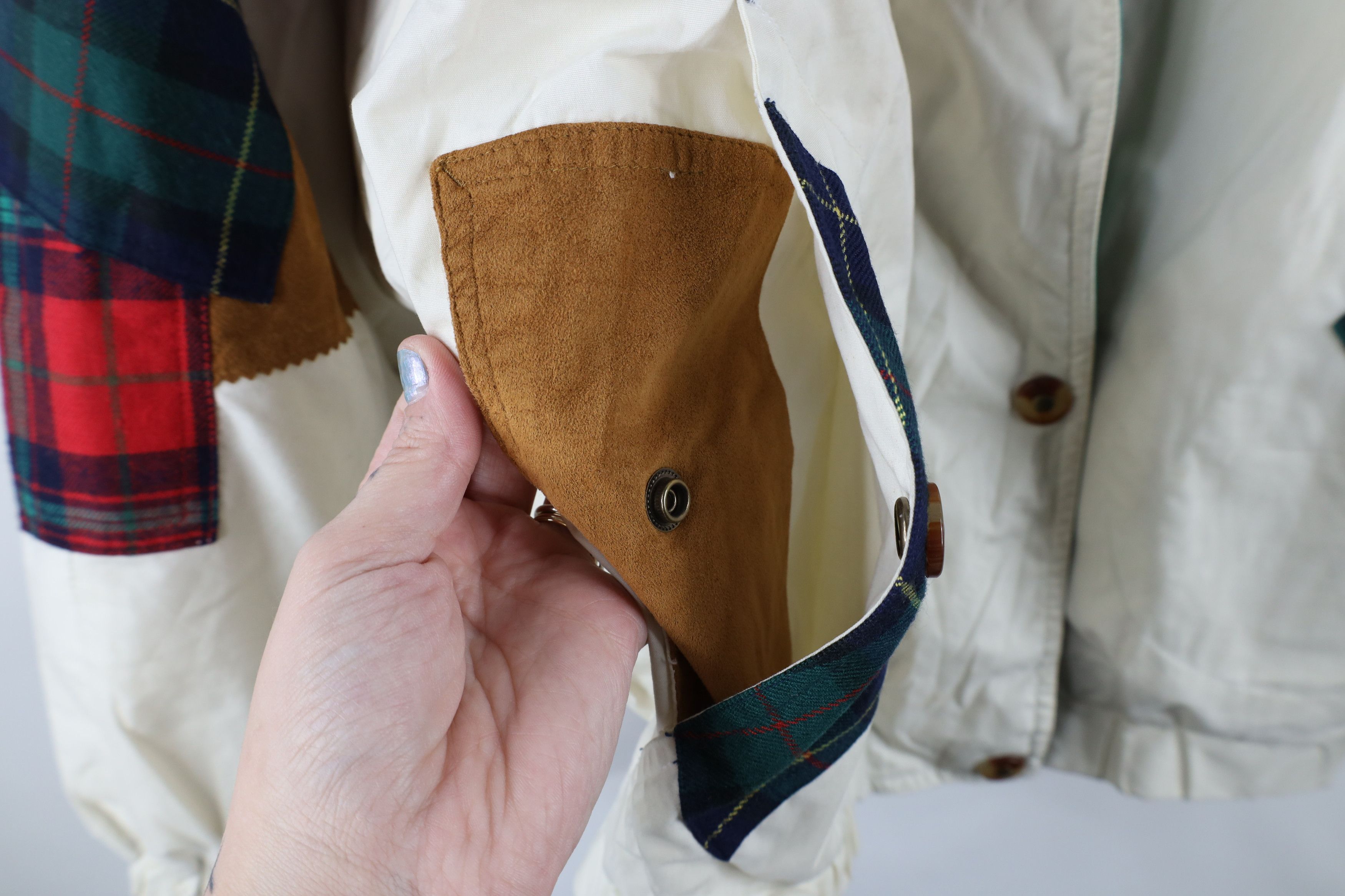 Vintage Vintage 90s Streetwear Trim Patchwork Lined Bomber Jacket Size US M / EU 48-50 / 2 - 6 Thumbnail