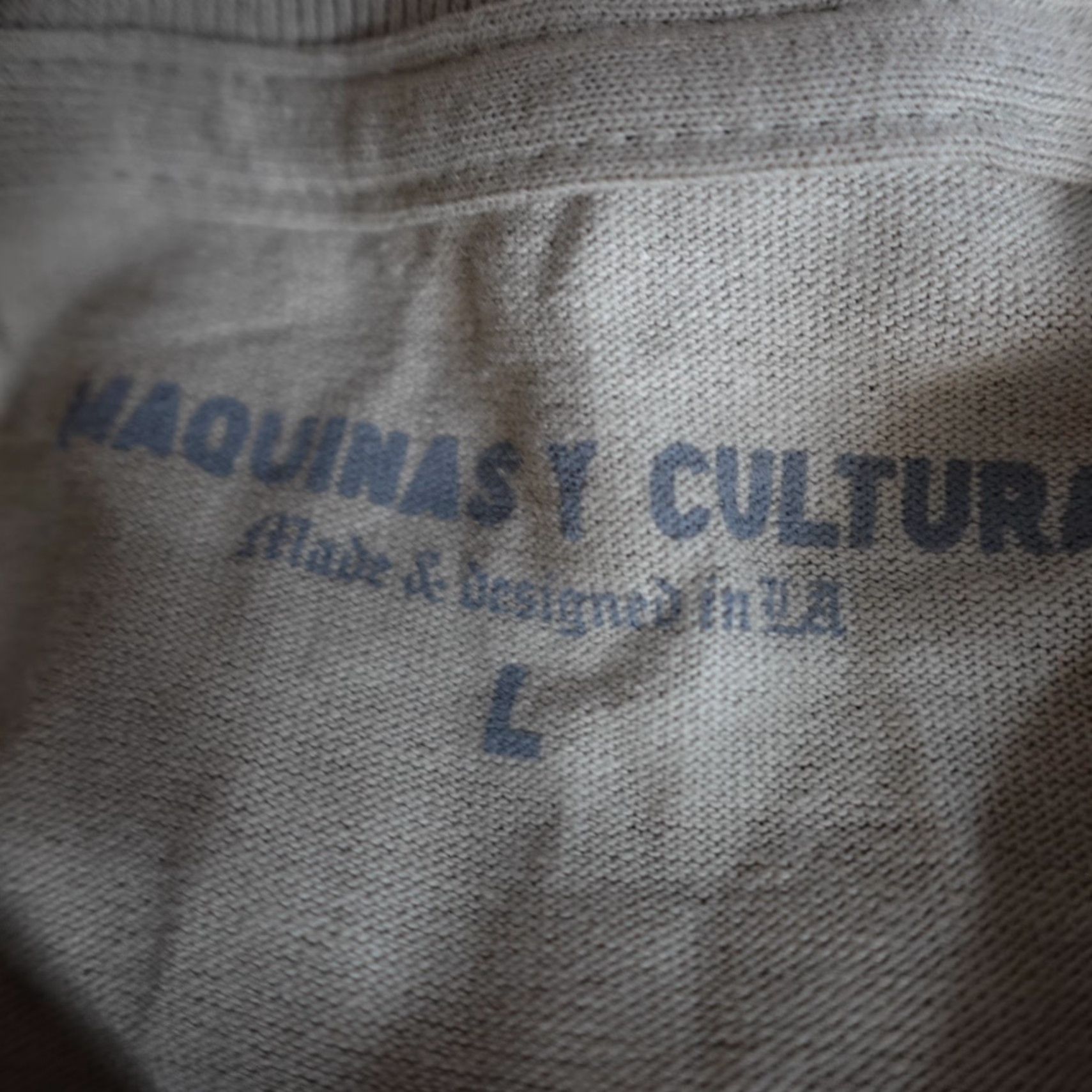 Vintage Maquinas Y Cultura Mens T-Shirt Regular Short Sleeve Beige Double-Sided USA Made in USA Large L Shirt Men Vintage No Size US L / EU 52-54 / 3 - 6 Thumbnail