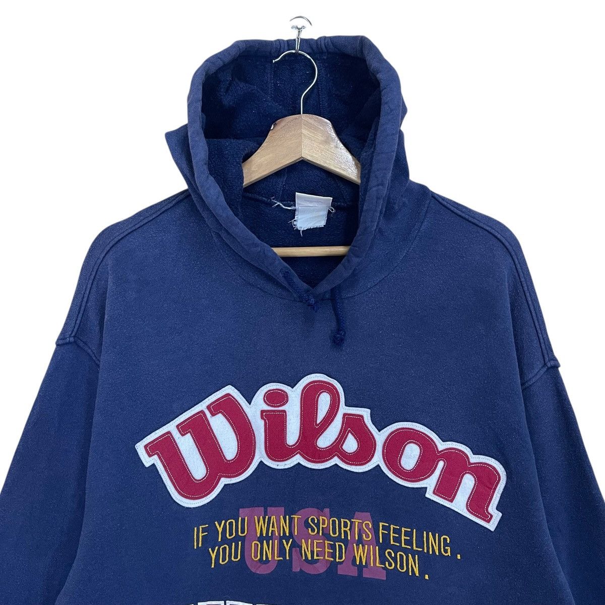 Japanese Brand Vintage 90s Wilson Chicago Usa Big Logo Crewneck Hoodie Size US L / EU 52-54 / 3 - 4 Thumbnail