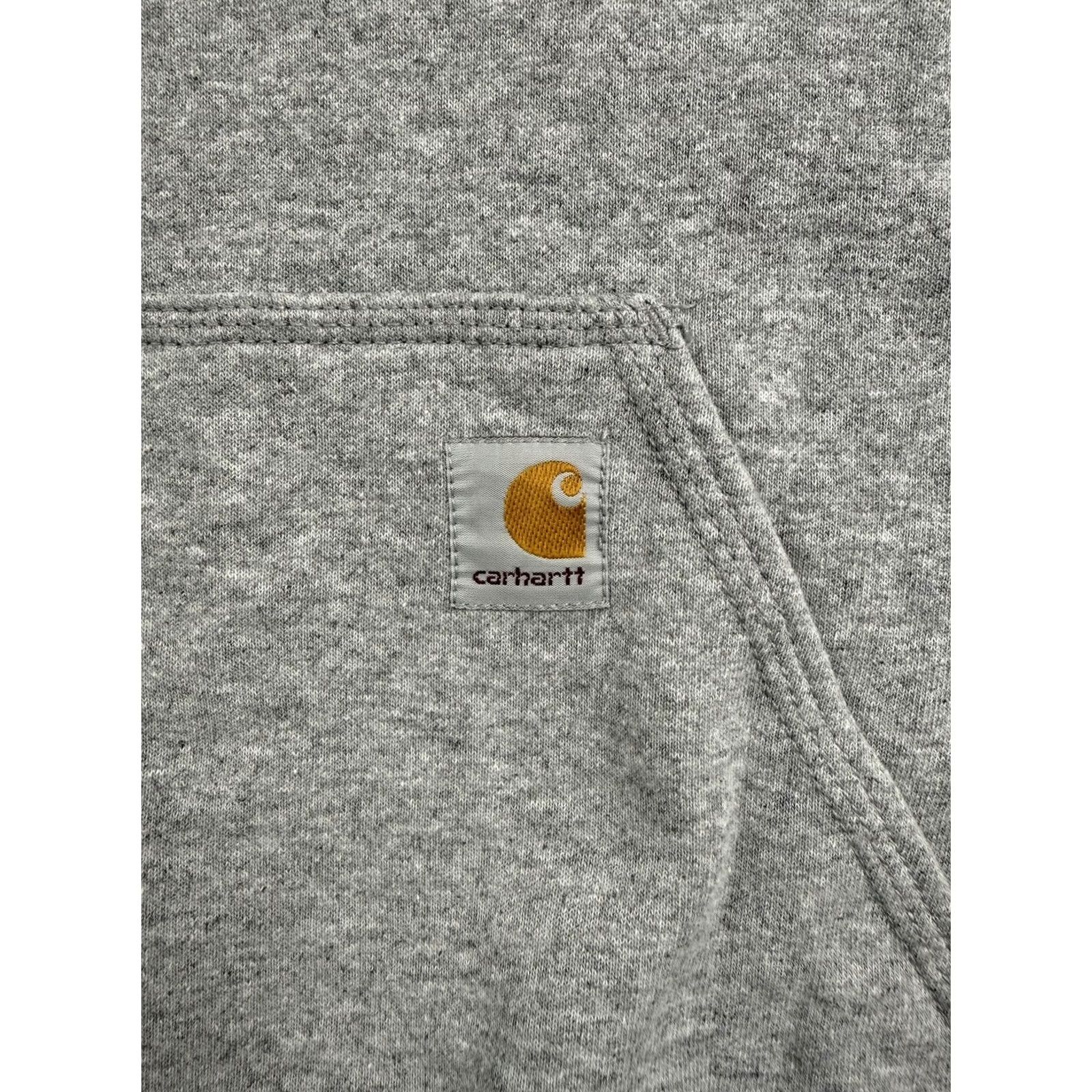 Carhartt VINTAGE Carhartt Hoodie Sweatshirt Mens XL Gray Pullover Fleece Snoball 2022 Delta USA Size US XL / EU 56 / 4 - 4 Thumbnail