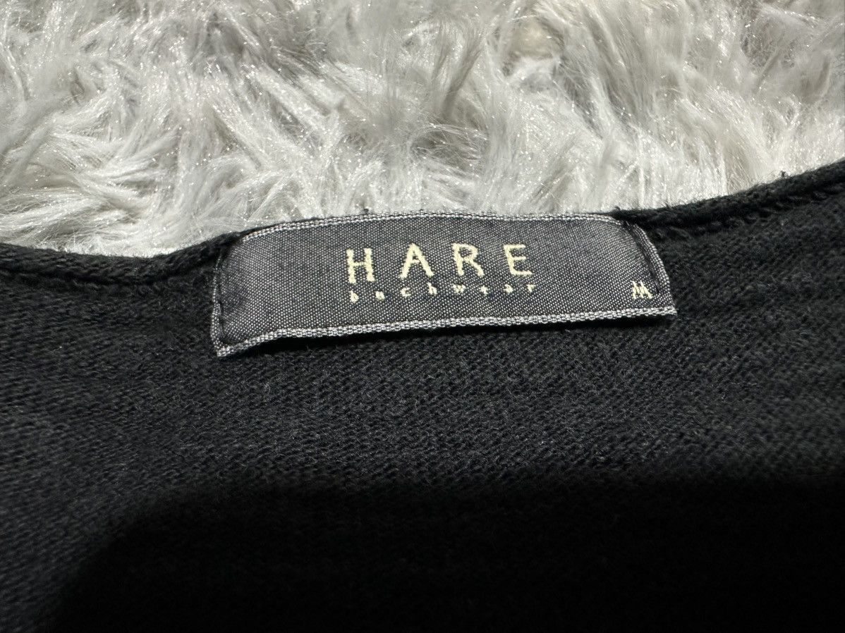 HARE 🔥Sick Y2K Hare Raw Edge Distressed Shirt Goth Punk Size US M / EU 48-50 / 2 - 9 Thumbnail