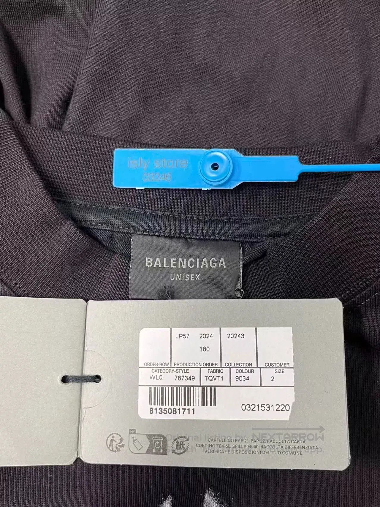Balenciaga Balenciaga Men's Logo Print Crewneck T-Shirt. Size US M / EU 48-50 / 2 - 7 Thumbnail