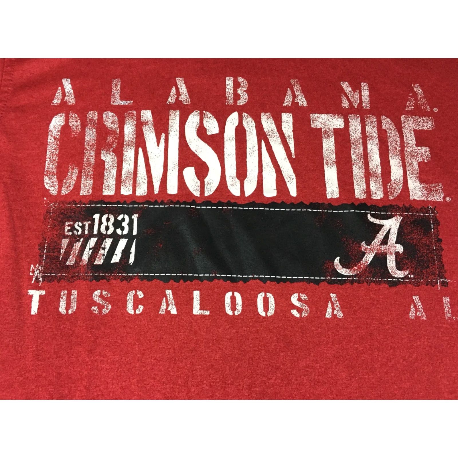 NCAA VINTAGE Alabama Crimson Tide T Shirt Sz S - Distressed Retro Faded Print - NCAA University Size US S / EU 44-46 / 1 - 2 Thumbnail