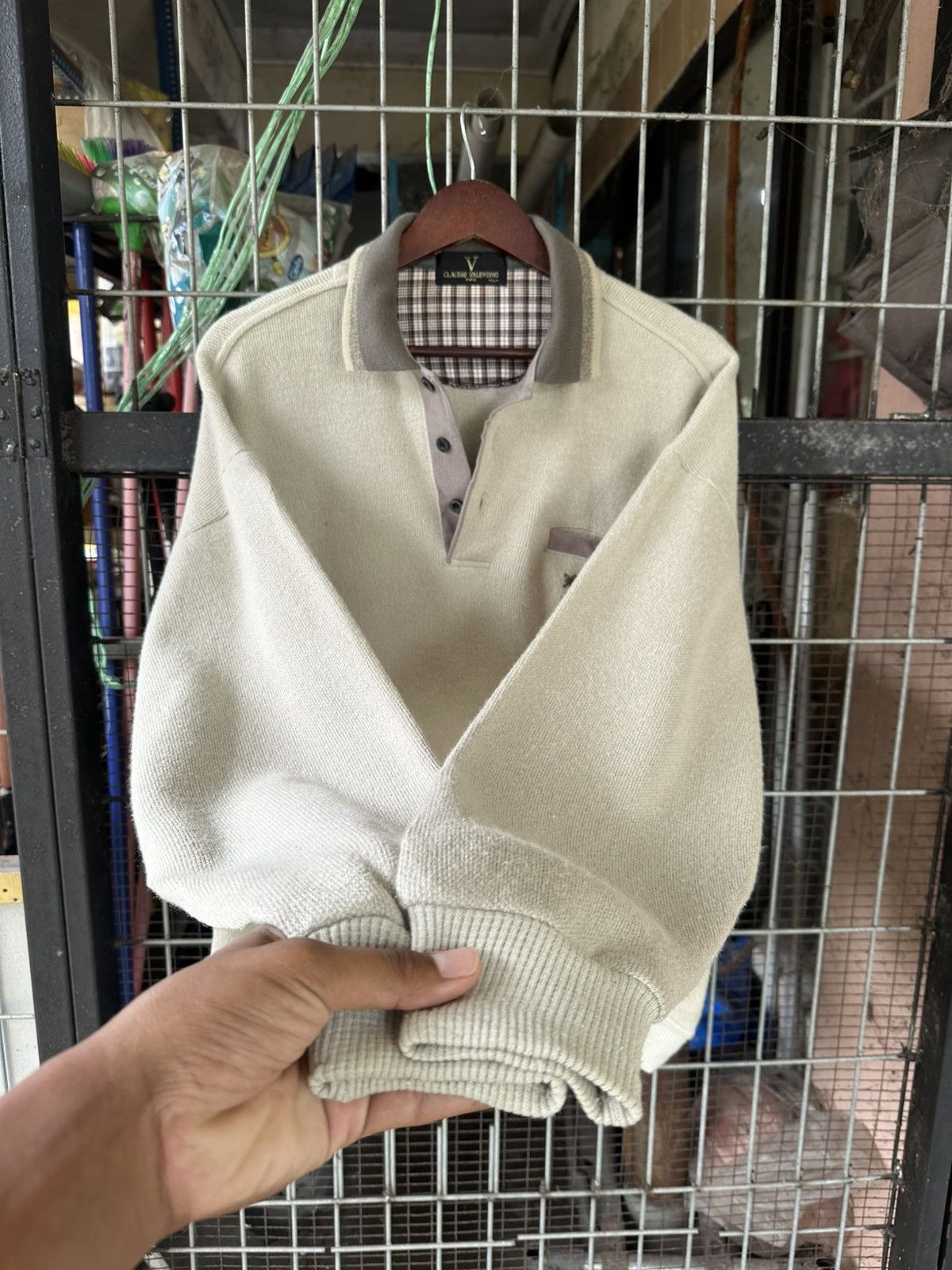 Valentino 👹Claudio Valentino Paris Button Down Sweater Size US L / EU 52-54 / 3 - 8 Thumbnail