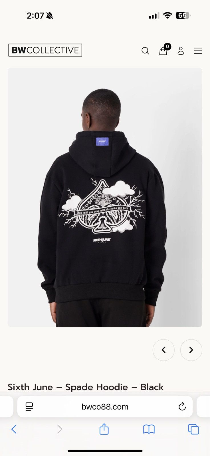Sixth June Paris Sixth June Spade Hoodie Puff Print-Brand New Size XXL Size US XXL / EU 58 / 5 - 7 Thumbnail