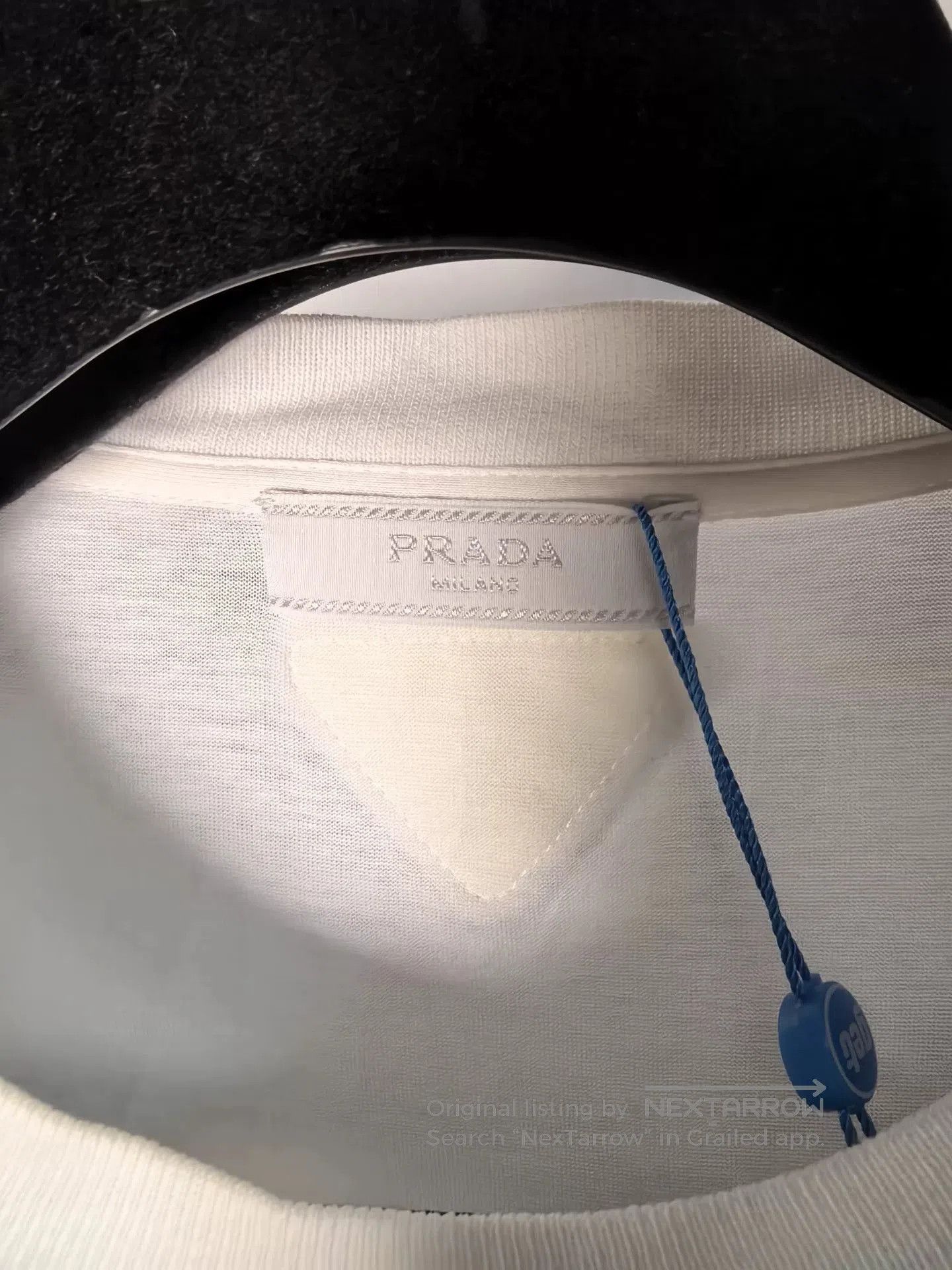 Prada Authentic Prada Short Sleeve Triangle Logo Shirt. Size US M / EU 48-50 / 2 - 3 Thumbnail