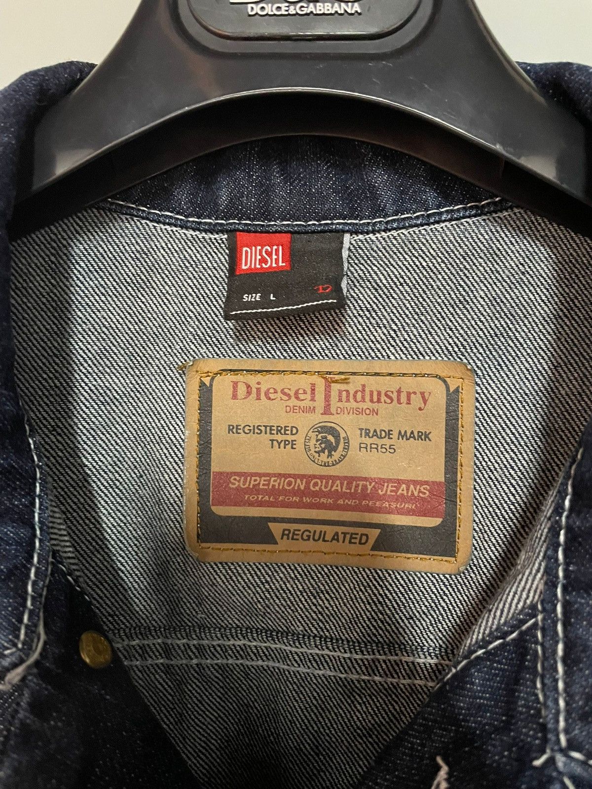 Diesel 90’s Vintage DIESEL Denim Jacket Size US L / EU 52-54 / 3 - 12 Thumbnail