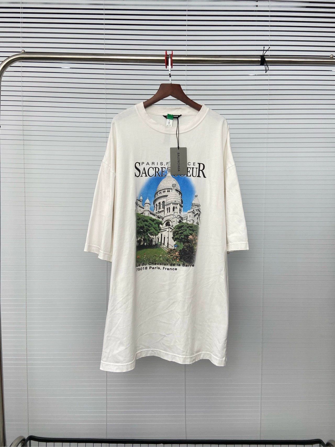 Balenciaga Balenciaga Letter Architecture Printed Round Neck Short Sleeve T-shirt Size US XXS / EU 40 - 1 Thumbnail