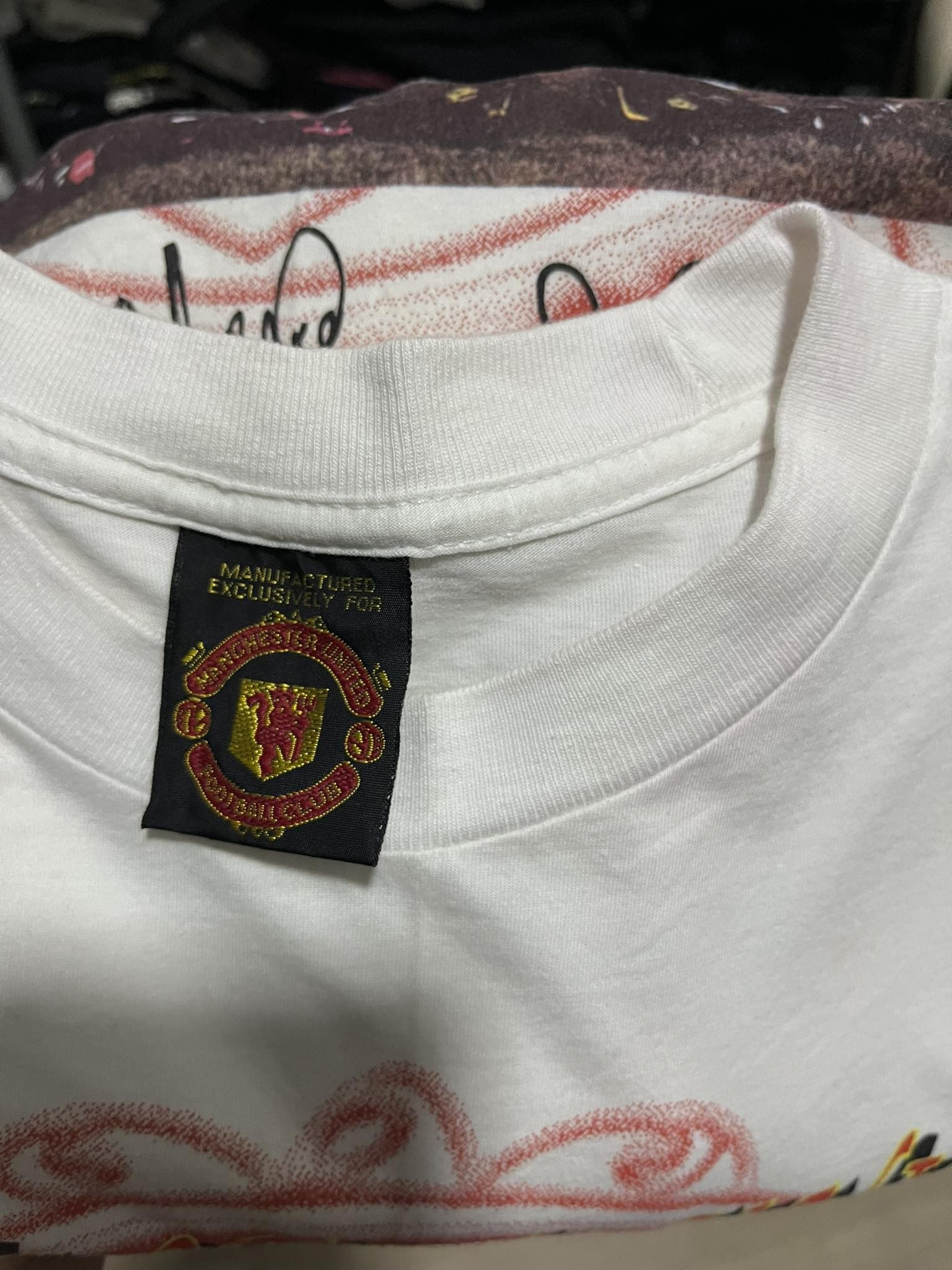 Vintage Manchester United Class of 92 Eric Cantona Photo Tee Size US XL / EU 56 / 4 - 6 Thumbnail