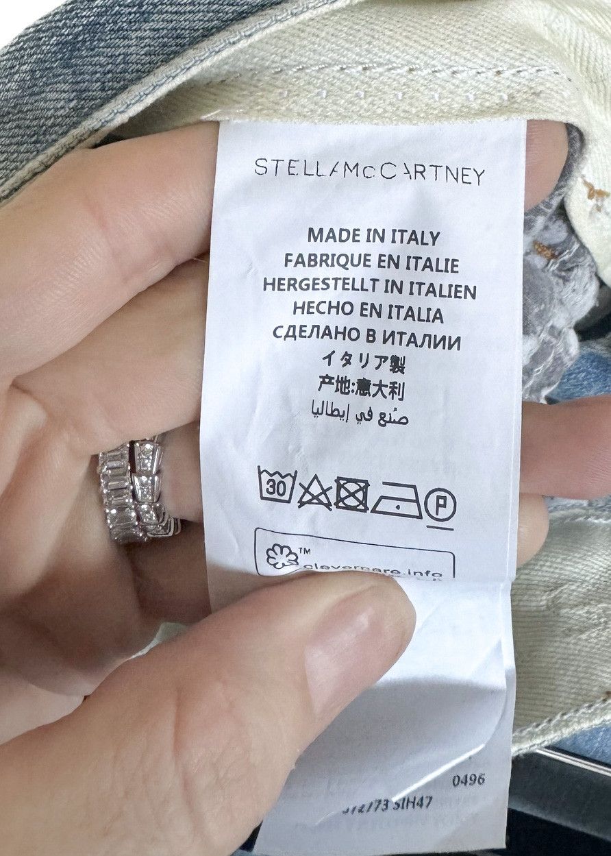 Stella McCartney Stella McCartney Patch Embroidered Boyfriend Blue Jeans Size 29" - 10 Thumbnail